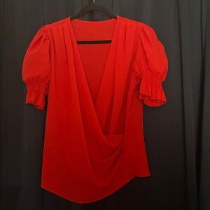 Elegant Red Women's Top